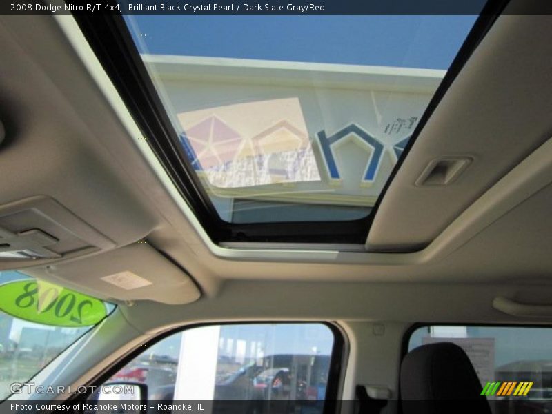 Brilliant Black Crystal Pearl / Dark Slate Gray/Red 2008 Dodge Nitro R/T 4x4