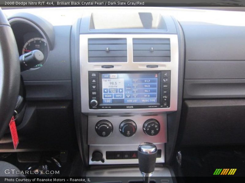 Brilliant Black Crystal Pearl / Dark Slate Gray/Red 2008 Dodge Nitro R/T 4x4