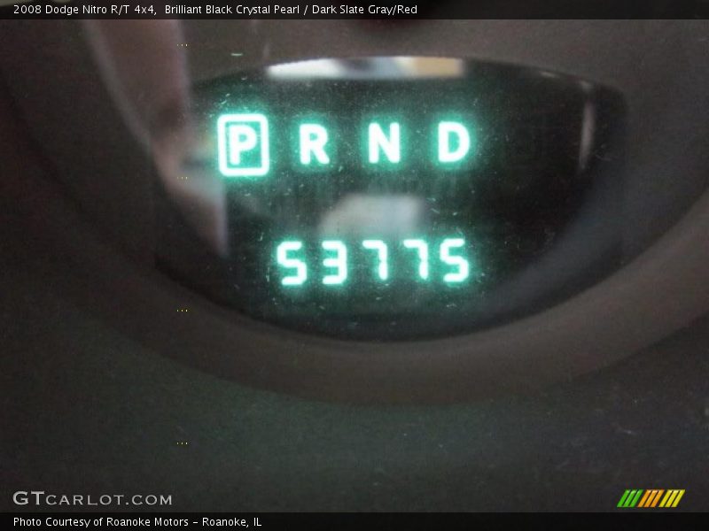 Brilliant Black Crystal Pearl / Dark Slate Gray/Red 2008 Dodge Nitro R/T 4x4