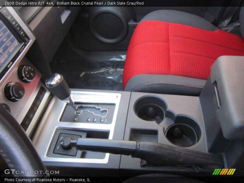 Brilliant Black Crystal Pearl / Dark Slate Gray/Red 2008 Dodge Nitro R/T 4x4