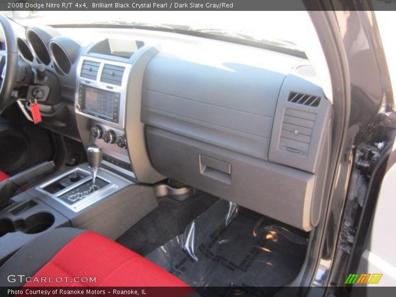 Brilliant Black Crystal Pearl / Dark Slate Gray/Red 2008 Dodge Nitro R/T 4x4
