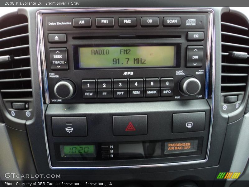 Bright Silver / Gray 2008 Kia Sorento LX