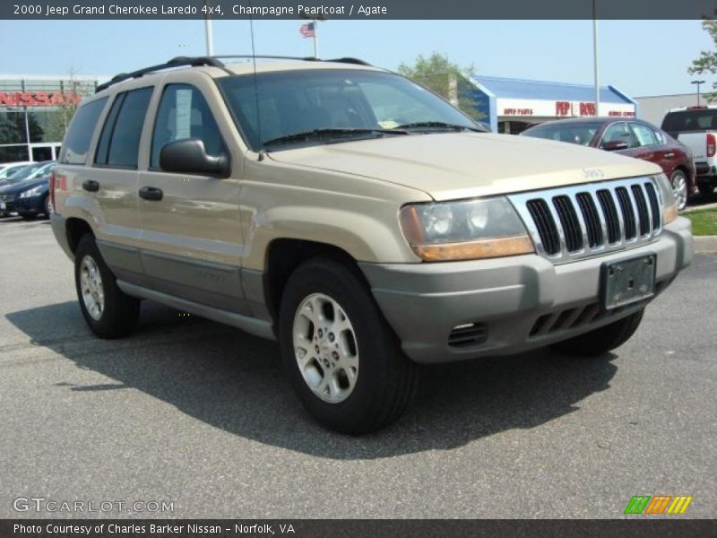 Champagne Pearlcoat / Agate 2000 Jeep Grand Cherokee Laredo 4x4