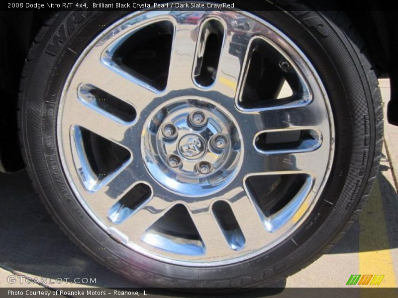 Brilliant Black Crystal Pearl / Dark Slate Gray/Red 2008 Dodge Nitro R/T 4x4