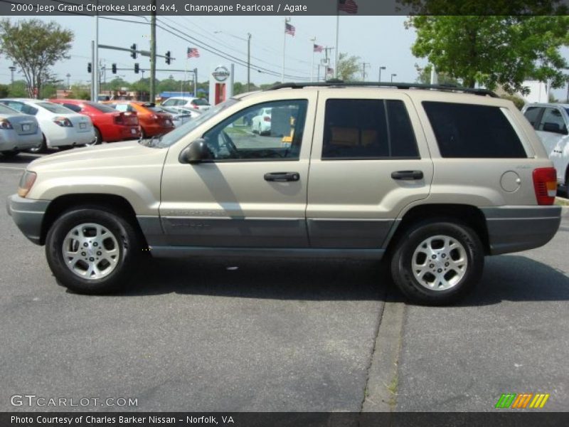 Champagne Pearlcoat / Agate 2000 Jeep Grand Cherokee Laredo 4x4