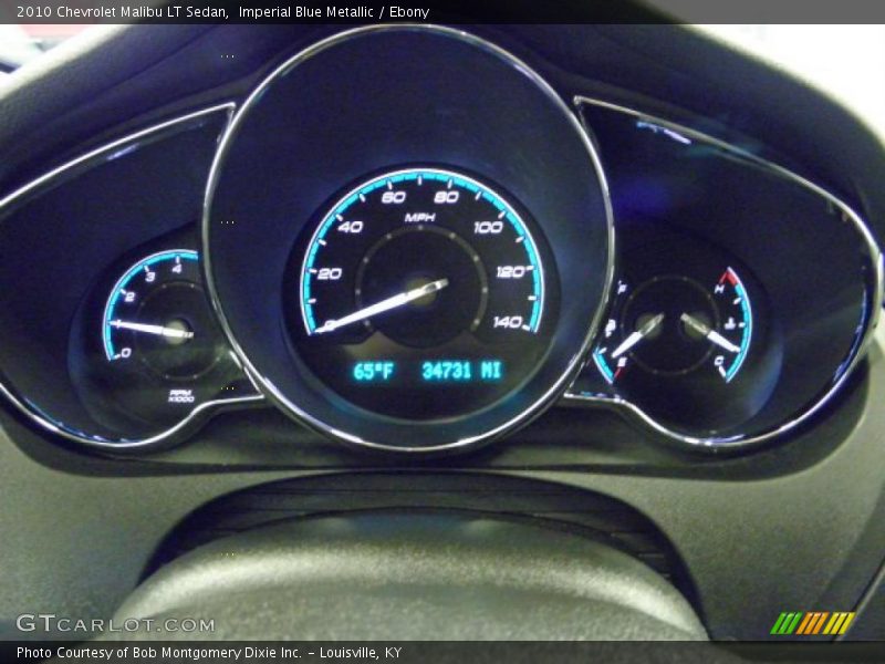 Imperial Blue Metallic / Ebony 2010 Chevrolet Malibu LT Sedan