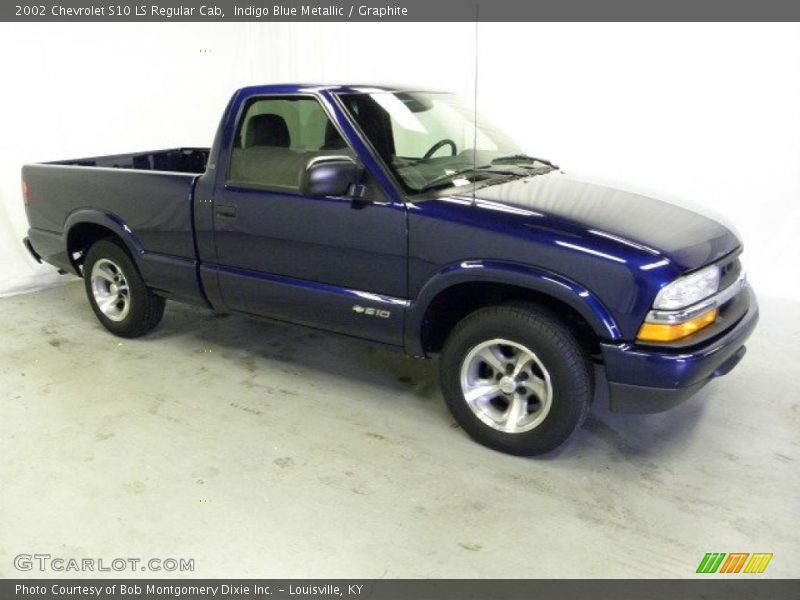 Indigo Blue Metallic / Graphite 2002 Chevrolet S10 LS Regular Cab