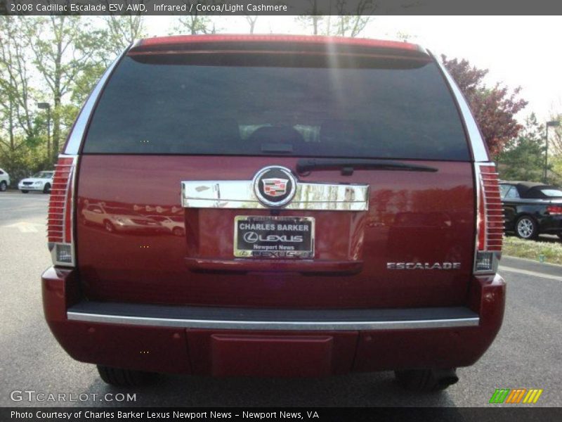 Infrared / Cocoa/Light Cashmere 2008 Cadillac Escalade ESV AWD