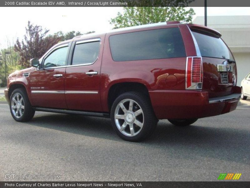 Infrared / Cocoa/Light Cashmere 2008 Cadillac Escalade ESV AWD