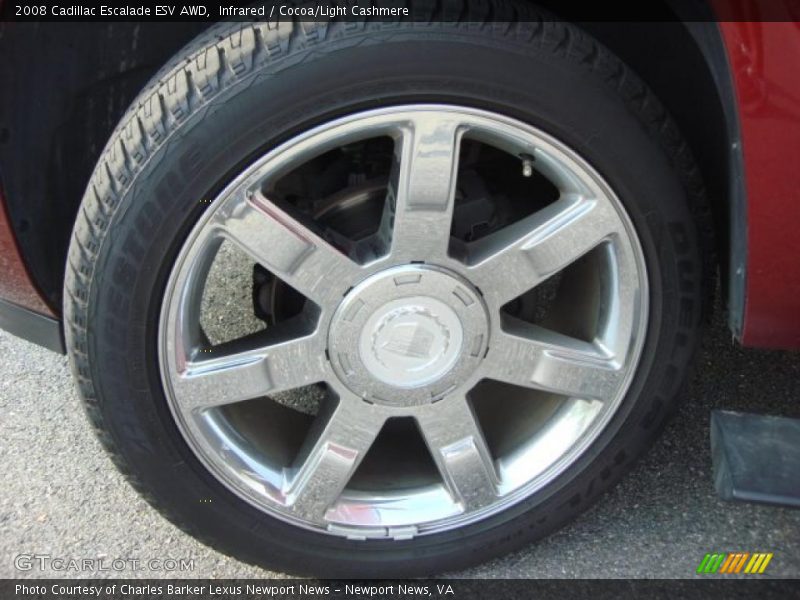 Infrared / Cocoa/Light Cashmere 2008 Cadillac Escalade ESV AWD