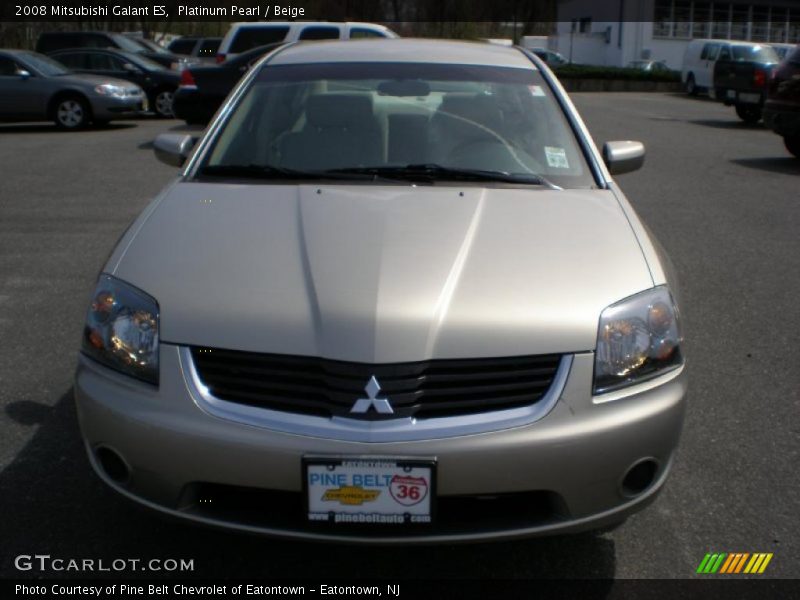 Platinum Pearl / Beige 2008 Mitsubishi Galant ES