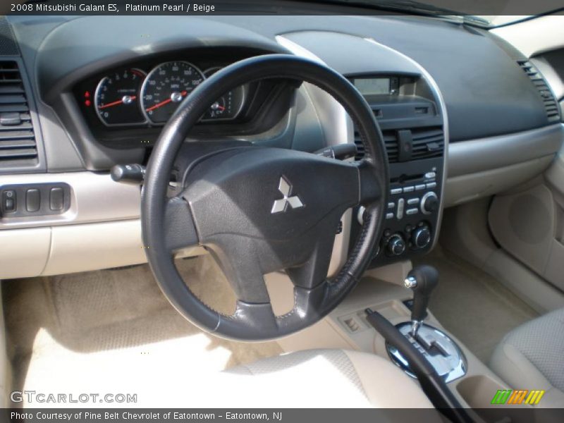 Platinum Pearl / Beige 2008 Mitsubishi Galant ES