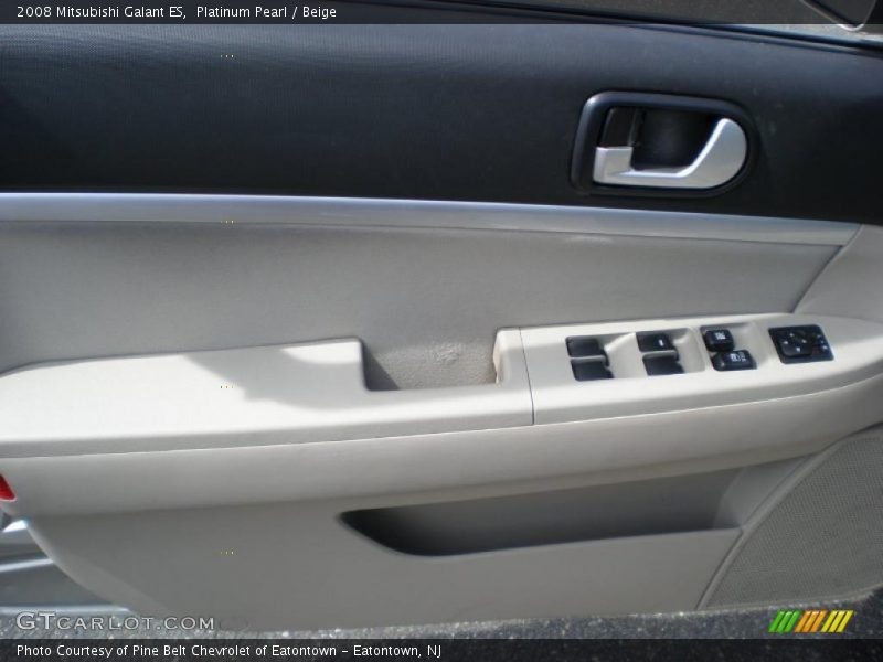 Platinum Pearl / Beige 2008 Mitsubishi Galant ES