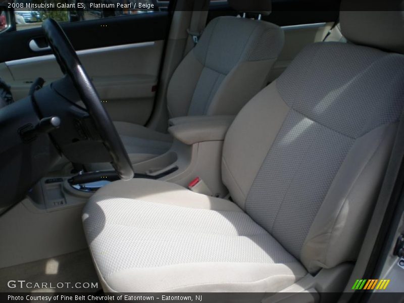 Platinum Pearl / Beige 2008 Mitsubishi Galant ES