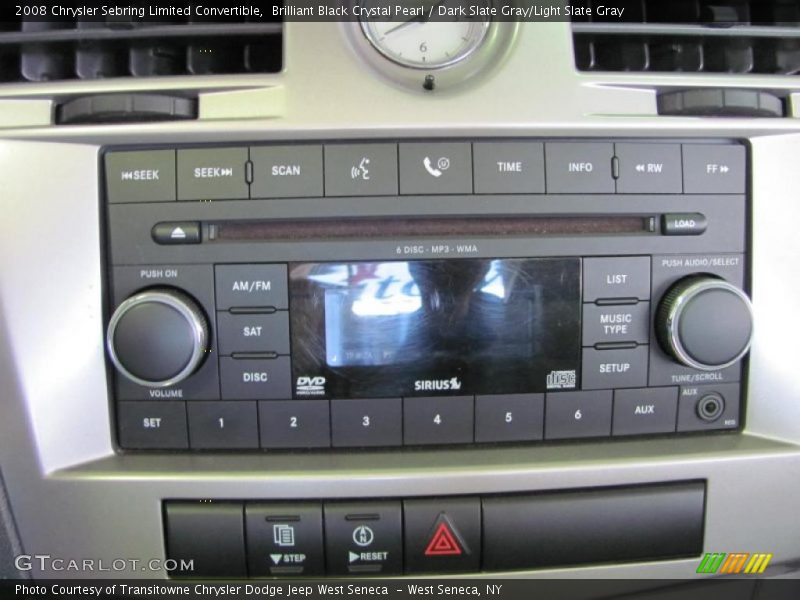 Brilliant Black Crystal Pearl / Dark Slate Gray/Light Slate Gray 2008 Chrysler Sebring Limited Convertible