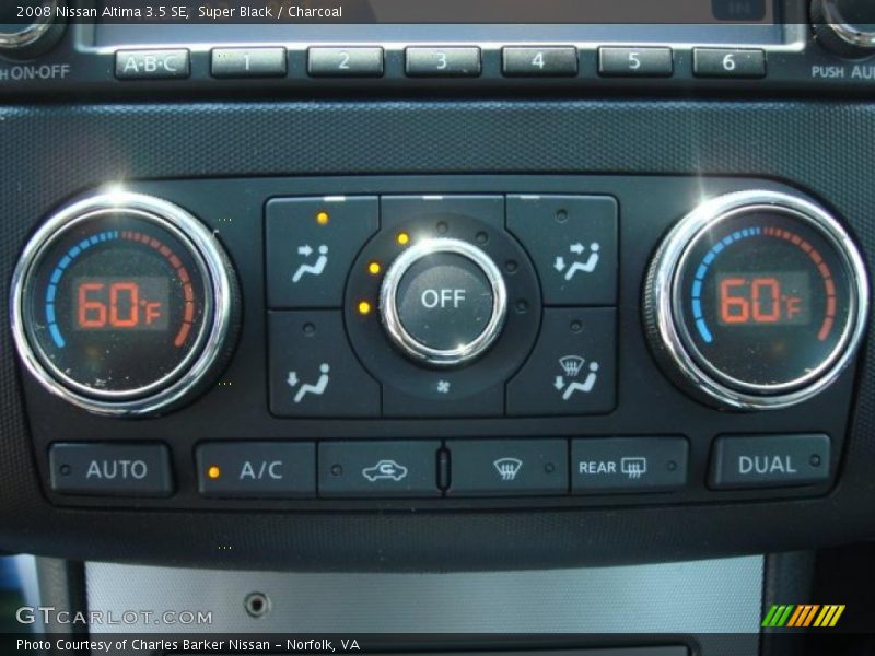 Super Black / Charcoal 2008 Nissan Altima 3.5 SE