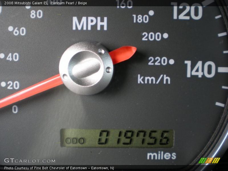 Platinum Pearl / Beige 2008 Mitsubishi Galant ES