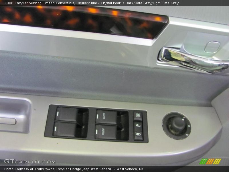 Brilliant Black Crystal Pearl / Dark Slate Gray/Light Slate Gray 2008 Chrysler Sebring Limited Convertible