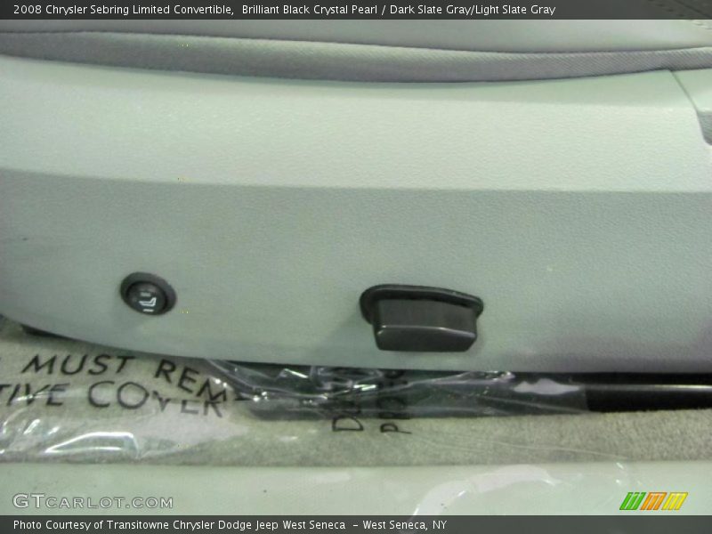 Brilliant Black Crystal Pearl / Dark Slate Gray/Light Slate Gray 2008 Chrysler Sebring Limited Convertible