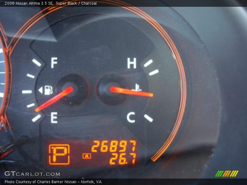 Super Black / Charcoal 2008 Nissan Altima 3.5 SE