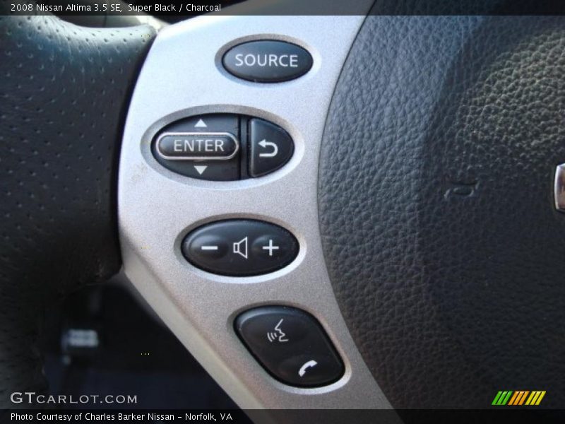 Super Black / Charcoal 2008 Nissan Altima 3.5 SE