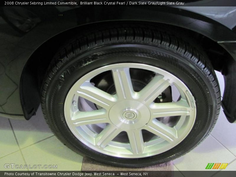 Brilliant Black Crystal Pearl / Dark Slate Gray/Light Slate Gray 2008 Chrysler Sebring Limited Convertible