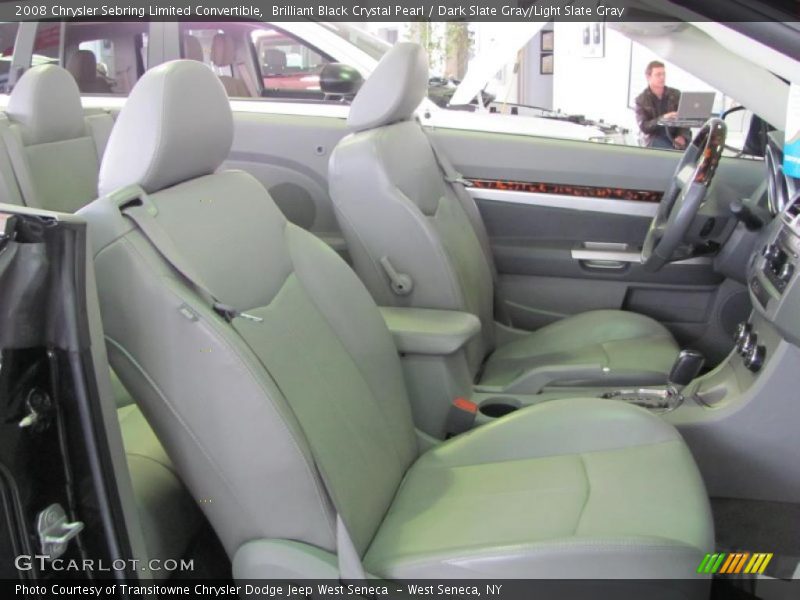 Brilliant Black Crystal Pearl / Dark Slate Gray/Light Slate Gray 2008 Chrysler Sebring Limited Convertible