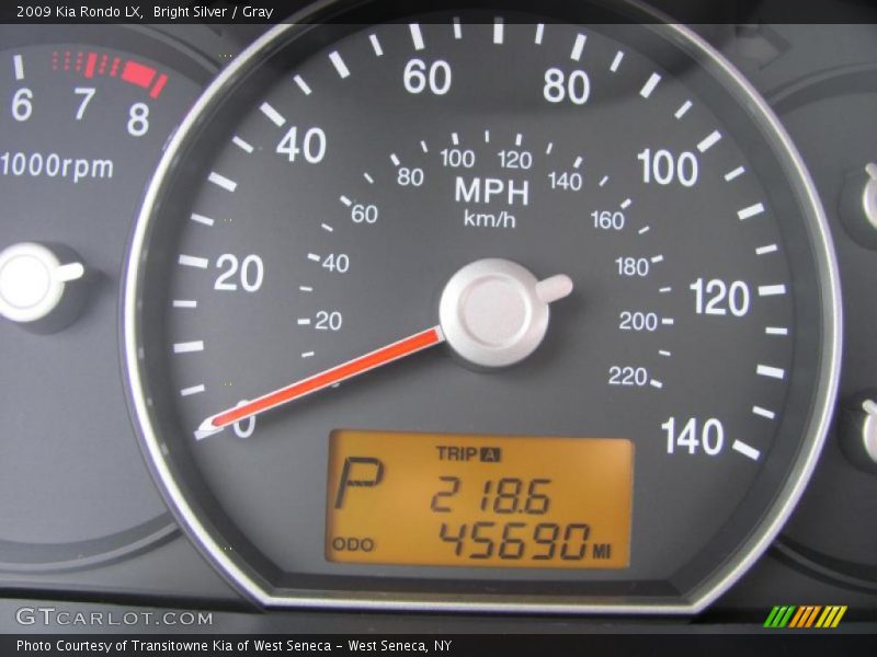 Bright Silver / Gray 2009 Kia Rondo LX