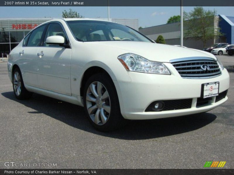 Ivory Pearl / Wheat 2007 Infiniti M 35x Sedan