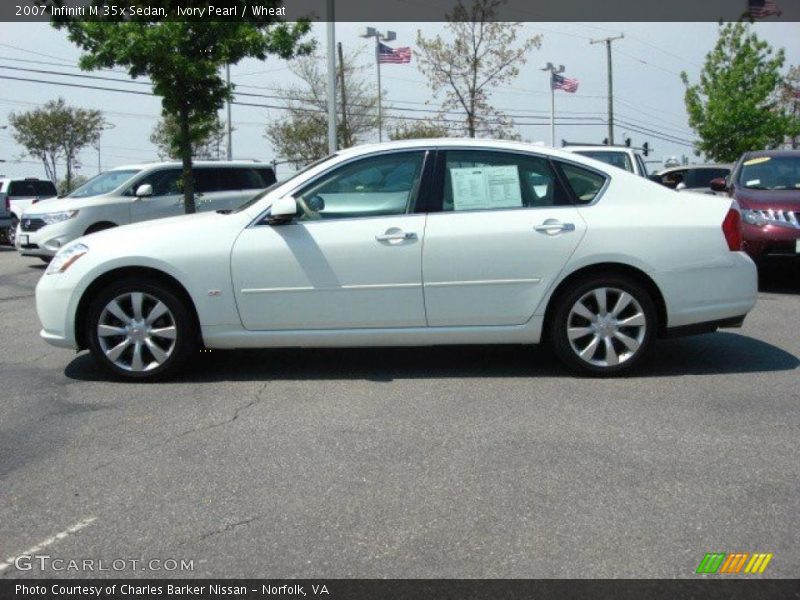 Ivory Pearl / Wheat 2007 Infiniti M 35x Sedan