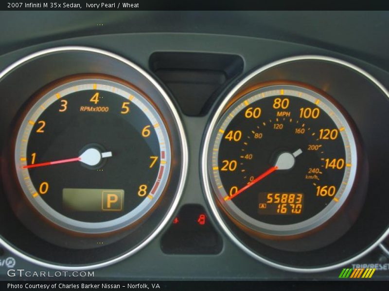 Ivory Pearl / Wheat 2007 Infiniti M 35x Sedan