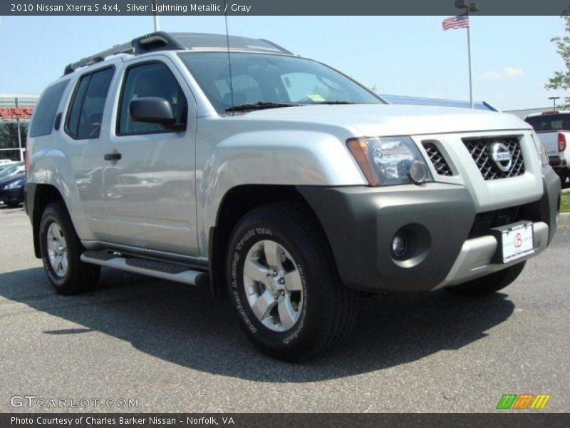 Silver Lightning Metallic / Gray 2010 Nissan Xterra S 4x4