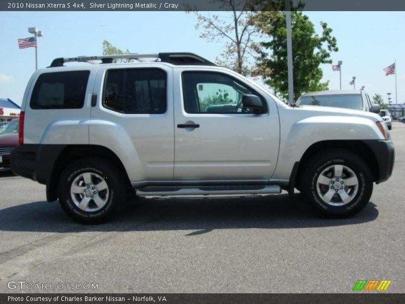 Silver Lightning Metallic / Gray 2010 Nissan Xterra S 4x4