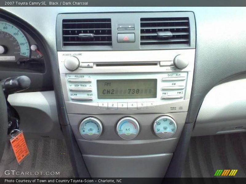 Black / Dark Charcoal 2007 Toyota Camry SE