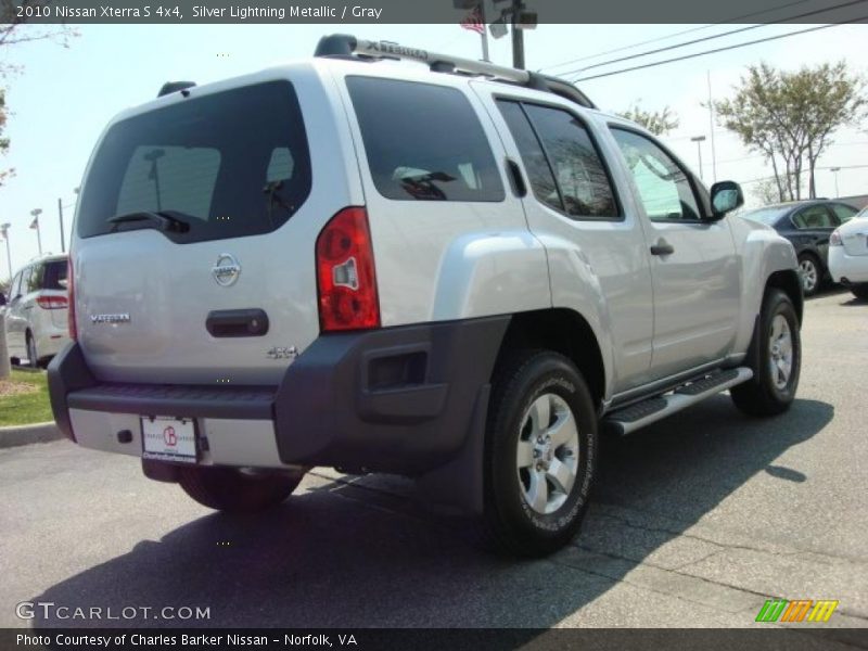 Silver Lightning Metallic / Gray 2010 Nissan Xterra S 4x4