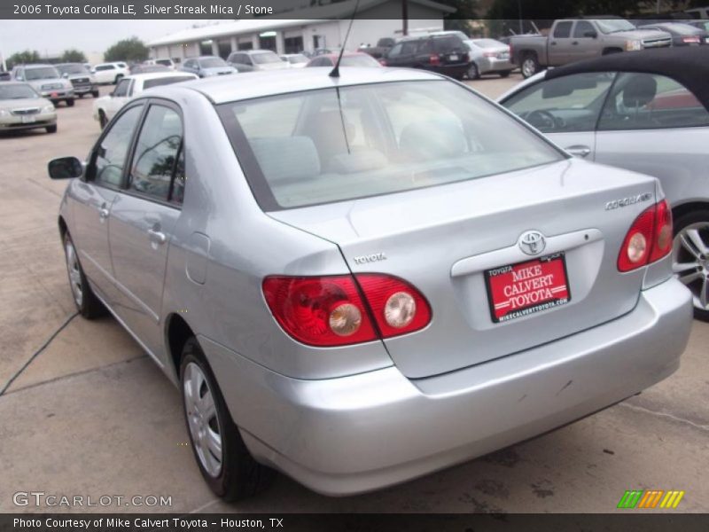 Silver Streak Mica / Stone 2006 Toyota Corolla LE