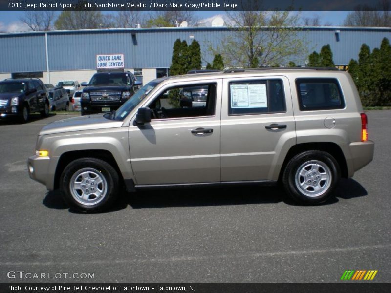 Light Sandstone Metallic / Dark Slate Gray/Pebble Beige 2010 Jeep Patriot Sport
