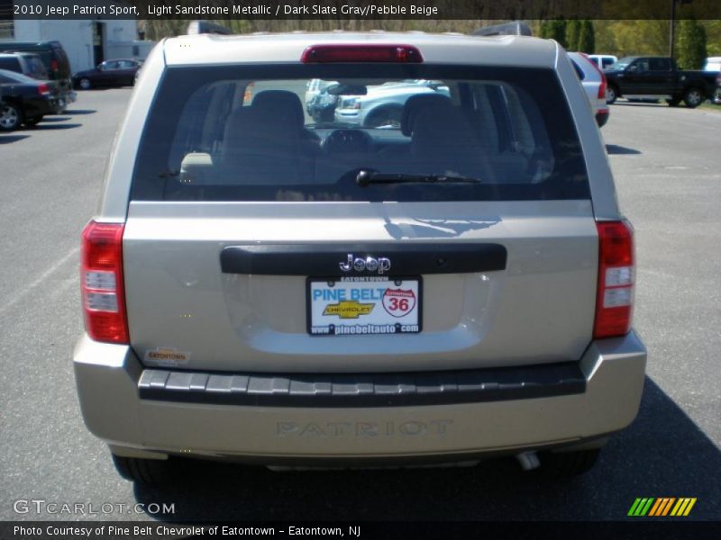Light Sandstone Metallic / Dark Slate Gray/Pebble Beige 2010 Jeep Patriot Sport