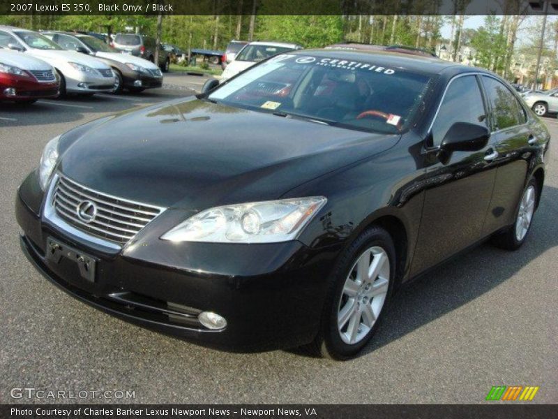 Black Onyx / Black 2007 Lexus ES 350