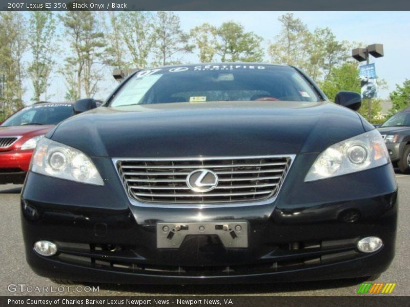 Black Onyx / Black 2007 Lexus ES 350