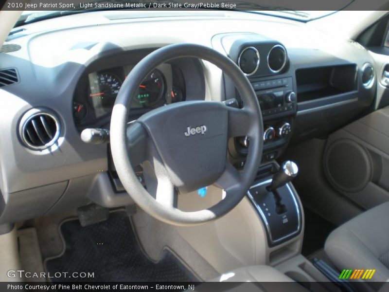 Light Sandstone Metallic / Dark Slate Gray/Pebble Beige 2010 Jeep Patriot Sport