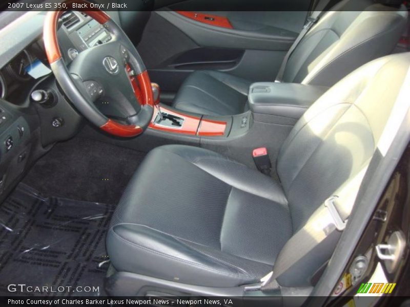 Black Onyx / Black 2007 Lexus ES 350