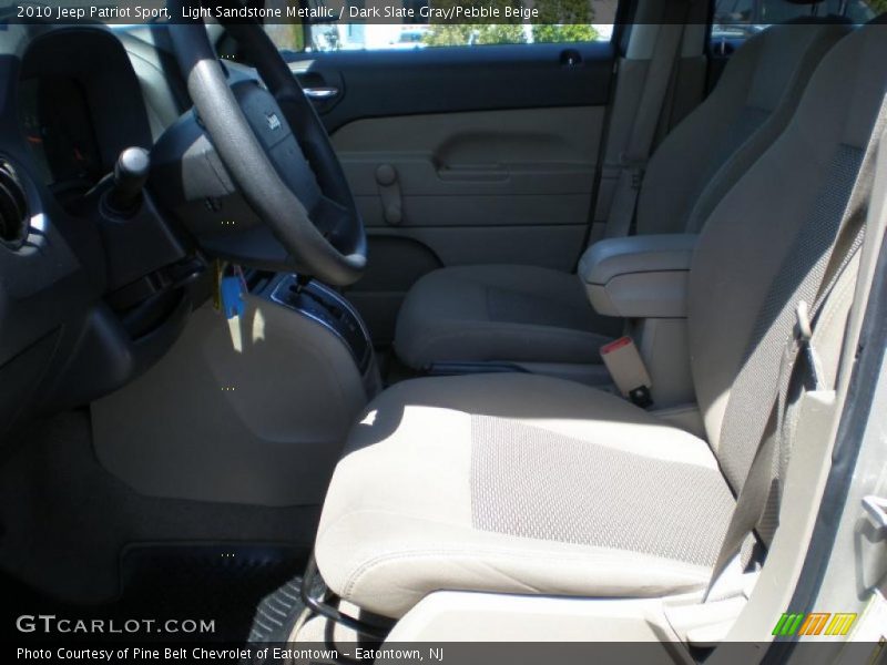 Light Sandstone Metallic / Dark Slate Gray/Pebble Beige 2010 Jeep Patriot Sport