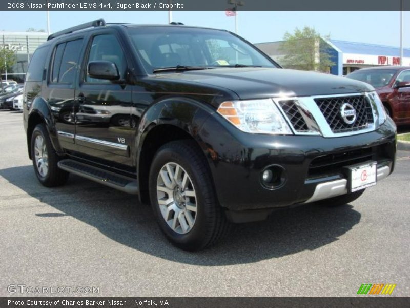 Super Black / Graphite 2008 Nissan Pathfinder LE V8 4x4