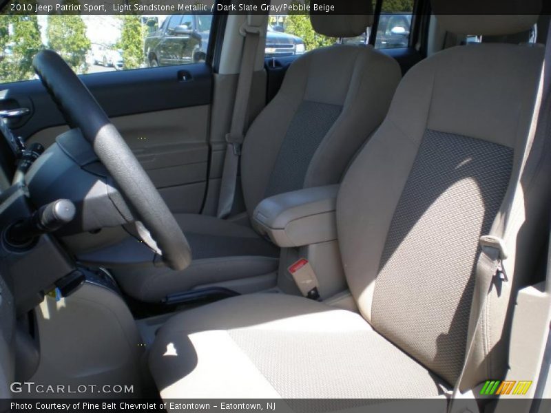 Light Sandstone Metallic / Dark Slate Gray/Pebble Beige 2010 Jeep Patriot Sport