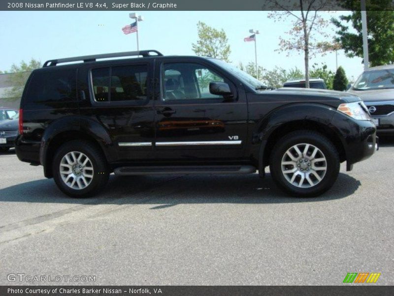 Super Black / Graphite 2008 Nissan Pathfinder LE V8 4x4