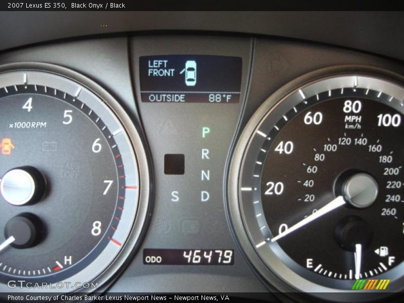 Black Onyx / Black 2007 Lexus ES 350