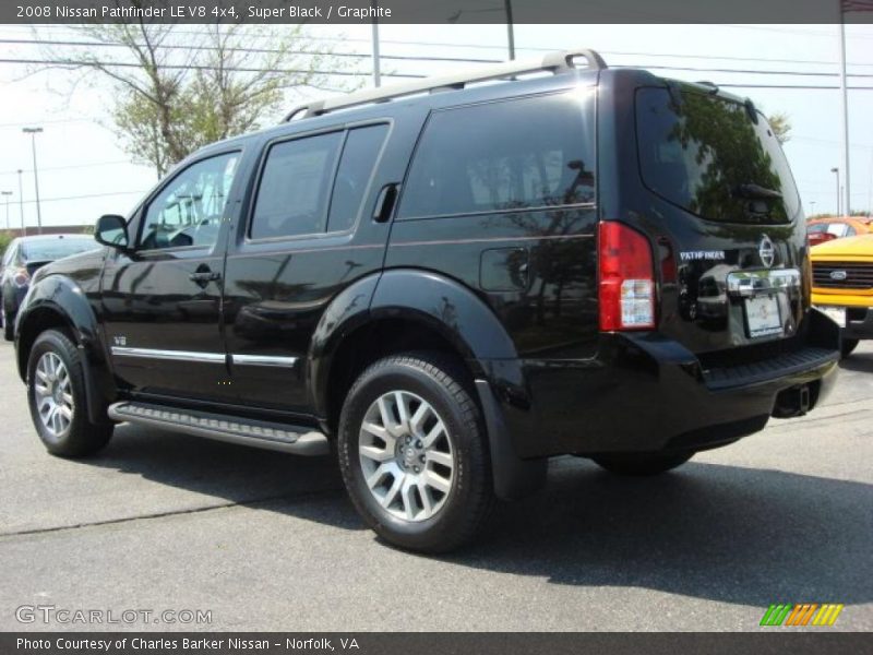 Super Black / Graphite 2008 Nissan Pathfinder LE V8 4x4