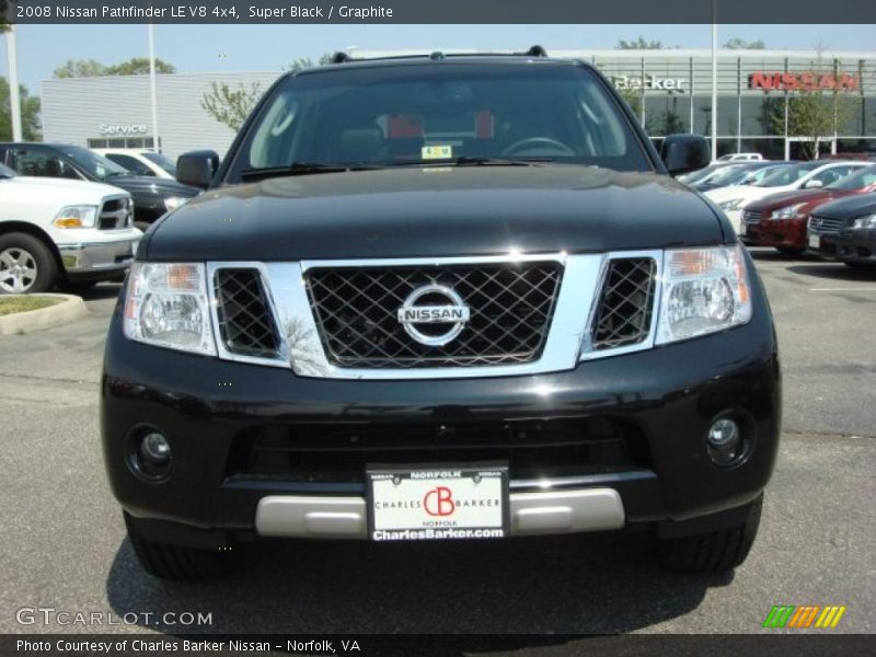 Super Black / Graphite 2008 Nissan Pathfinder LE V8 4x4