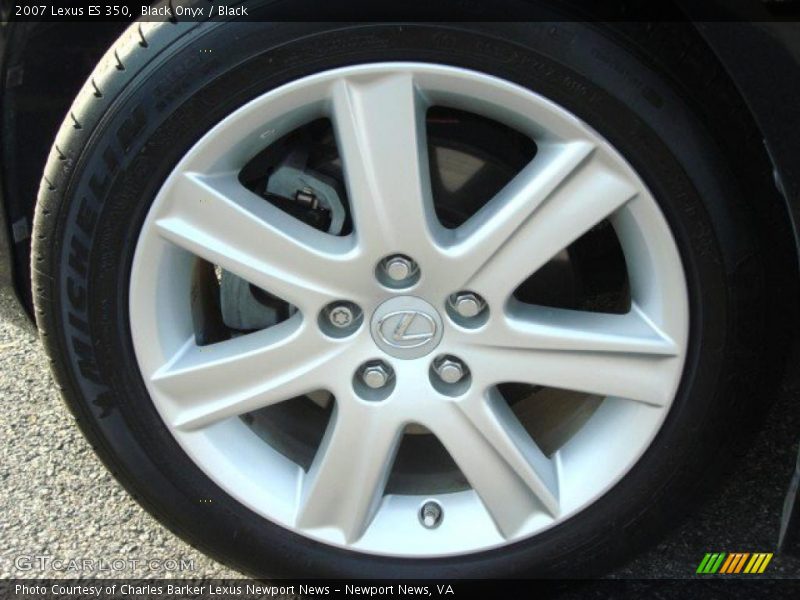 Black Onyx / Black 2007 Lexus ES 350